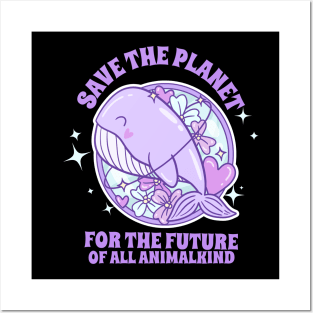 Save The Planet For The Future Of All Animalkind Earth Plants Animals Posters and Art